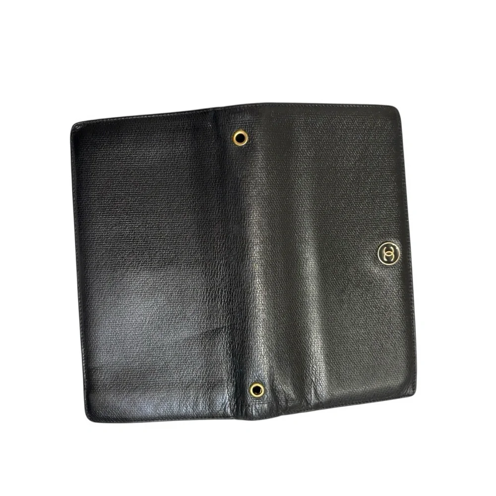 Chanel bifold vintage long wallet